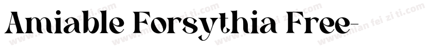 Amiable Forsythia Free字体转换